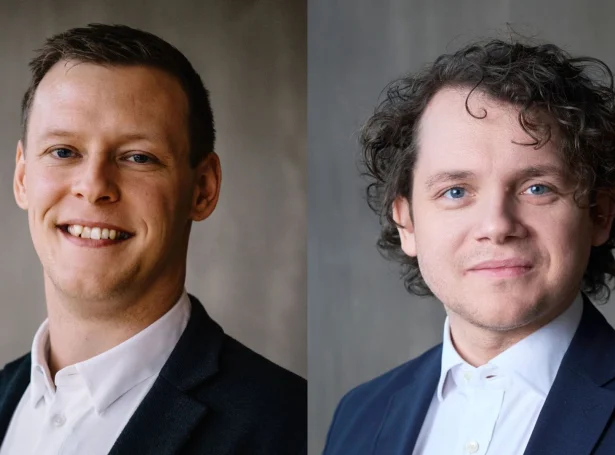 Grímur Sundstein til vinstru og Terji Beder til. høgru