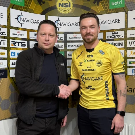 Viljormur Davidsen saman við formanninum í NSÍ, Karstin Joensen (Mynd: NSÍ)