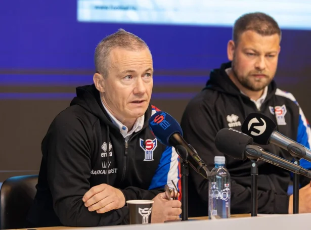 Eyðun Klakstein og Ólavur Mikkelsen, venjarar hjá ávikavist manslandsliðnum og U21 landsliðnum - Mynd: Jóhanna Thomsen