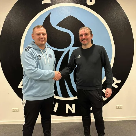 Jóhan Petur Poulsen og Sjúrður Jacobsen skulu arbeiða tætt saman í Sarpugerði (Mynd: Víkingur)