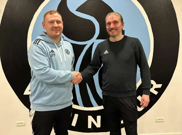 Jóhan Petur Poulsen og Sjúrður Jacobsen skulu arbeiða tætt saman í Sarpugerði (Mynd: Víkingur)