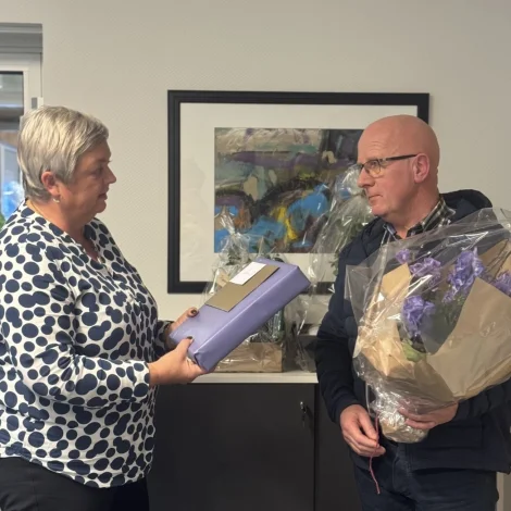 Kristian Olsen 40 ár sum brandleiðari