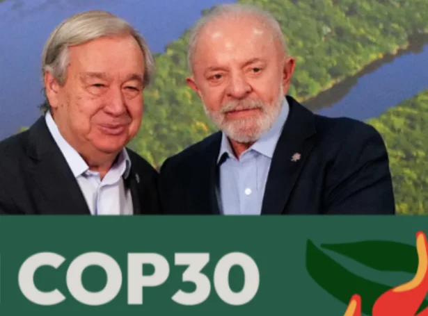 ST aðalskrivarin Guterres og Lula forseti í Brasil.