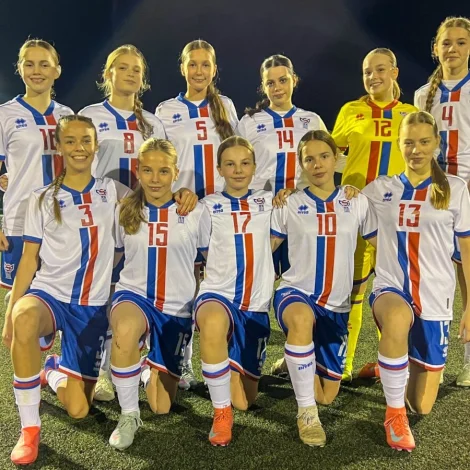 6-0 á Sundby BK og 1-0 sigur á HB Køge vóru úrslitini í venjingardystunum, sum U15 landsliðið við gentum spældi á venjingarleguni í Danmark í farnu viku (Mynd: FSF)