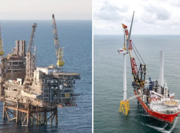 Olju- og gassvinnan og varandi orkuvinnan standa saman um at fáa stjórnina at broyta kós í orkupolitikkinum. Mynd Energy Voice.