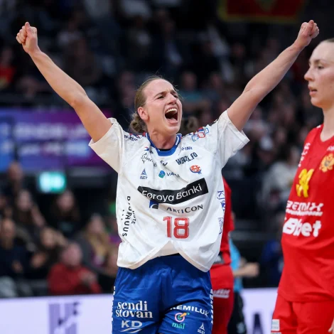 Pernille Brandenborg varð toppskjútti hjá Føroyum í kvøld við sjey málum (Mynd: Sverri Egholm)