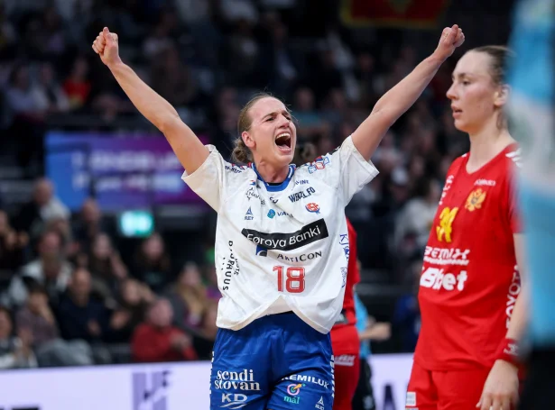 Pernille Brandenborg varð toppskjútti hjá Føroyum í kvøld við sjey málum (Mynd: Sverri Egholm)