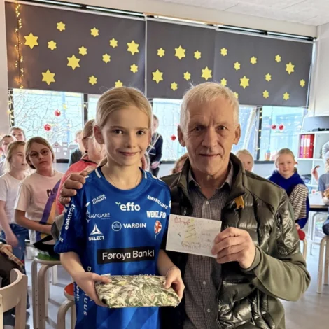 Sunnvá hevur teknað jólakortið