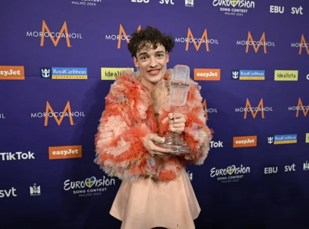 Nemo úr Sveis vann Eurovision í 2024 (Mynd: EPA)