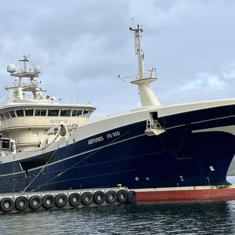 Gøtunes landar sild á Tvøroyri