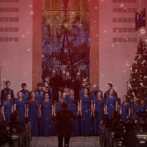 Gøtu kirkju Ungdómskór syngur jólini inn