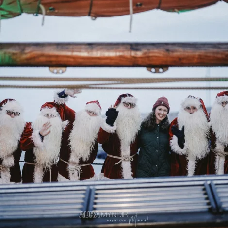 Borgarstjórin hitti jólamenninar