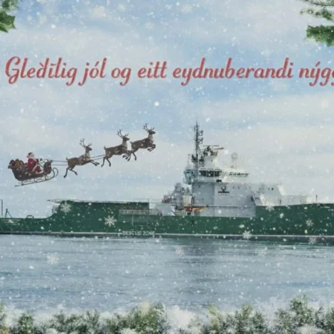 Jólaheilsan frá Havila Troll