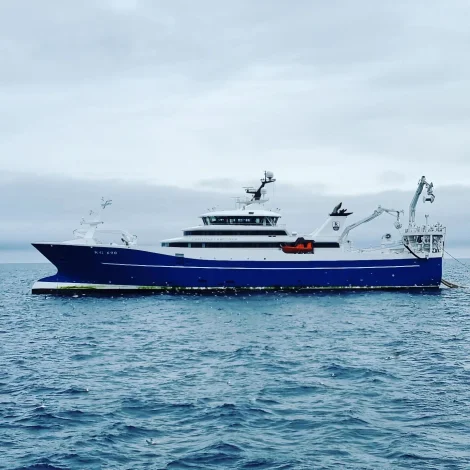 Christian í Grótinum kemur á Fuglaførð við 550 tonsum av sild