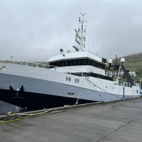 Norðfinnur landar í Miðvági