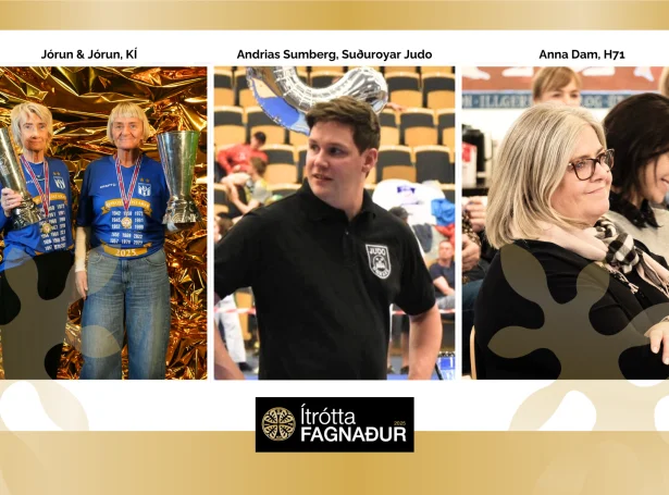 Ímyndirnar í KÍ, judoleiðarin í Suðuroynni og ein hondbóltsdrívmegi í Hoyvík (Mynd: Ítróttasamband Føroya)