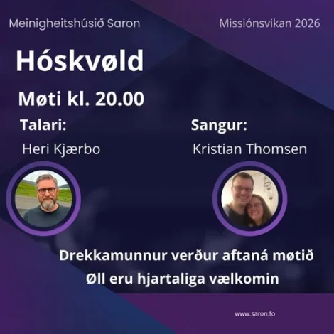 Missiónsvikan heldur fram í kvøld