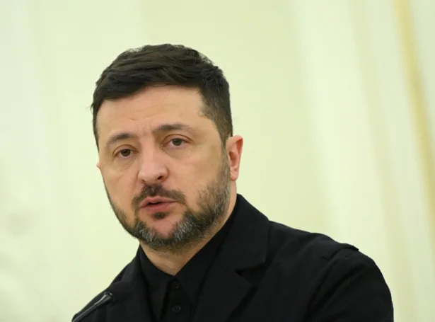 Volodymyr Zelinskyj, forseti (Mynd: EPA)