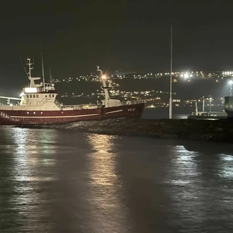 Tekninskur feilur gjørdi at Thor fór á land