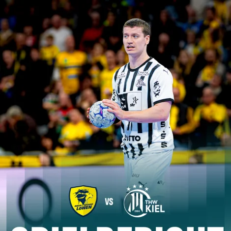 Elias var við í fleiri málum hjá Kiel, tá á stóð (Mynd: THW Kiel)