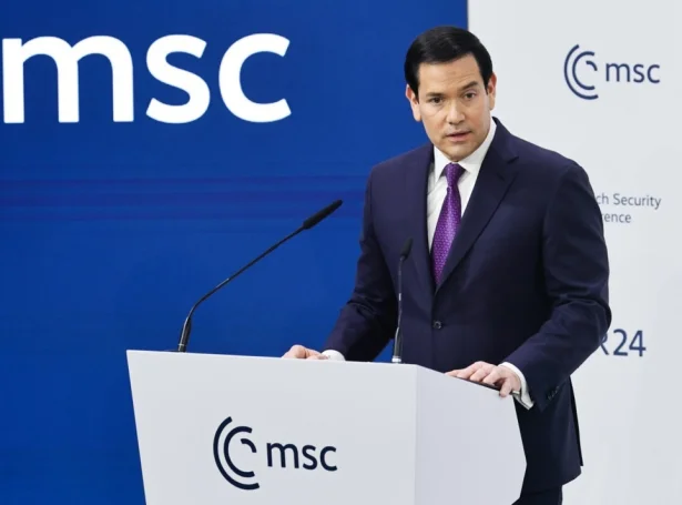 Amerikanski uttanríkismálaráðharrin, Marco Rubio (Mynd: EPA)