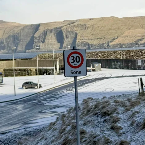 Ferðslan verður tálmað í Skopun