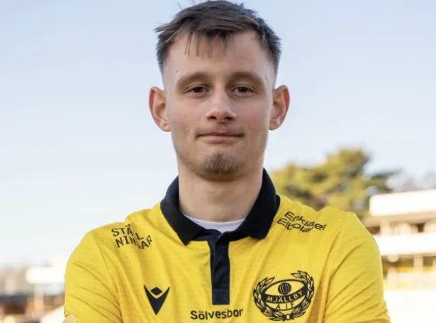 Í desember keyptu svensku meistararnir, Mjällby, Áka Samuelsen fyri smáar 10 milliónir krónur frá norska Ranheim (Mynd: Mjällby)