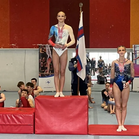 Marin Danielsen úr Havnar Fimleikafelag vann fleiri kappingar (Mynd: fimleikur.fo)