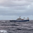 Christian í Grótinum landar svartkjaft til Havsbrún