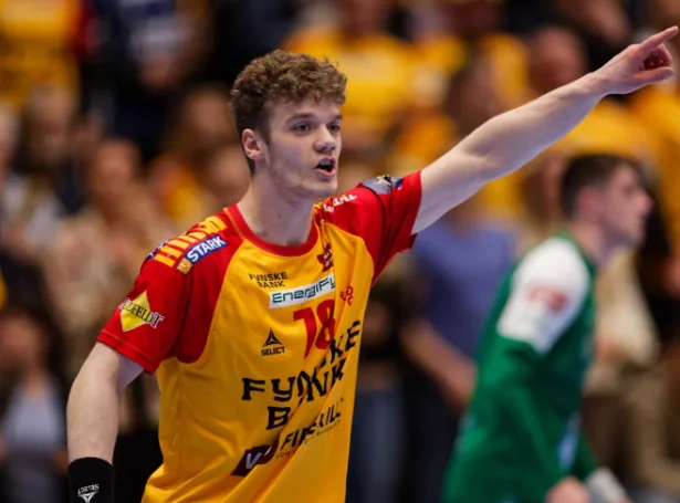 Óli Mittún var í miðdeplinum, tá GOG endaði við einum stigi (Mynd: Euro Handball)