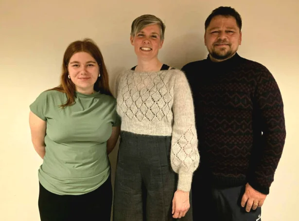 Frá vinstru Luna Klein Joensen, Sigrid Jensdóttir Dalsgaard og Jóhan Christiansen (Mynd: Eysturoyar Tjóðveldisfelag)