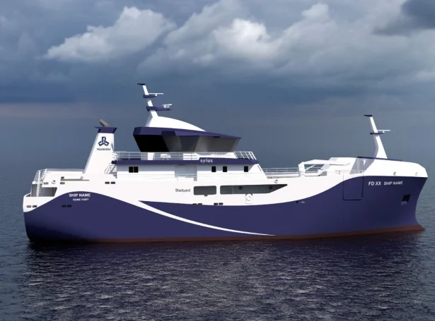 Nýggja frystilínuskipið hjá P/f Regn letur byggja í Noregi