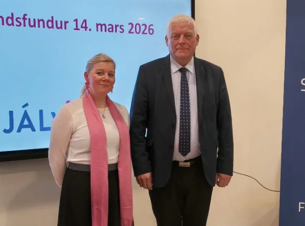 Sylvia Thomsen og Sámal Petur í Grund (Mynd: Sjálvstýri)