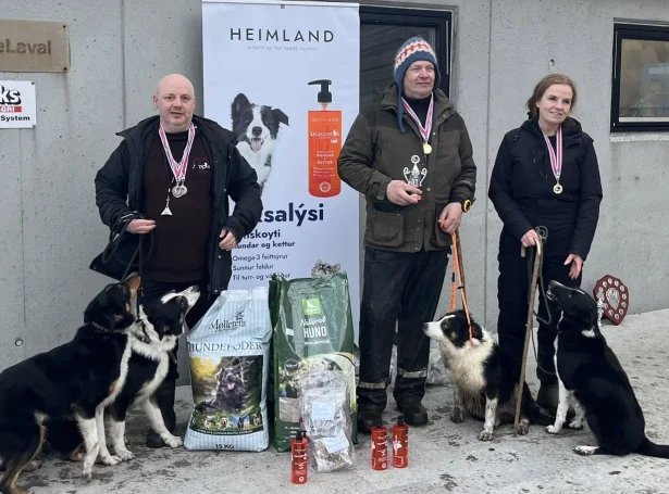 Fm-vinnarar (Mynd: Seyðahundasamband Føroya)