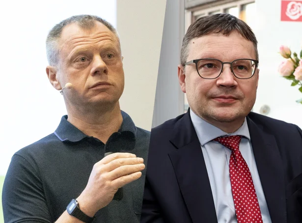 Fróði Magnussen stillar upp fyri Fólkaflokkin og Ben Arabo fyri Javnaðarflokkin (Myndir: Sverri Egholm)