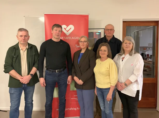 Nevndin í Hjartafelagnum (Jacobina Kristiansen vantar á myndini)