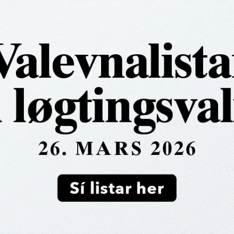 Valevnalistar til løgtingsvalið