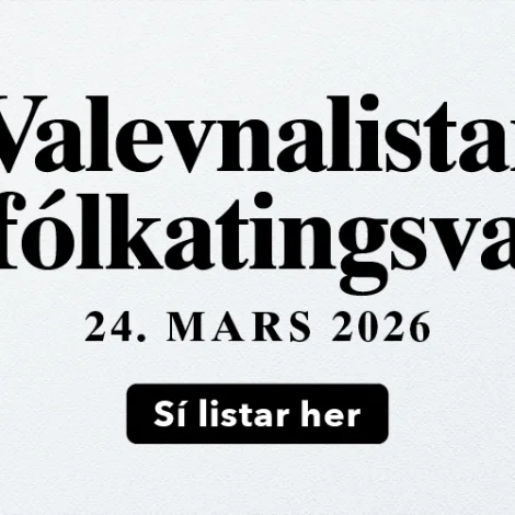 Valevnalistar til fólkatingsvalið