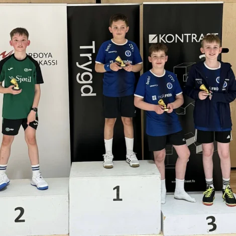 U13 dreingir (Mynd: Badmintonsamband Føroya)