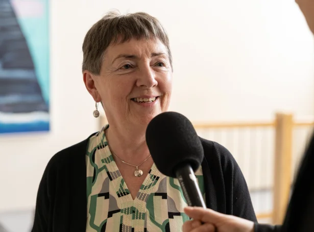 Jensebeth Absalonsen, valstýrisforkvinna á Viðareiði (Mynd: Sverri Egholm)