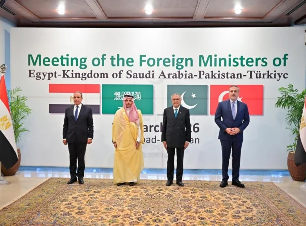 Uttanríkismálaráðharrar hittust í Pakistan sunnudagin (Mynd: EPA)