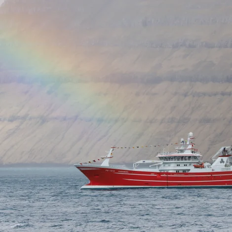 Myndir: Nýggi Fagraberg komin á Fuglafjørð