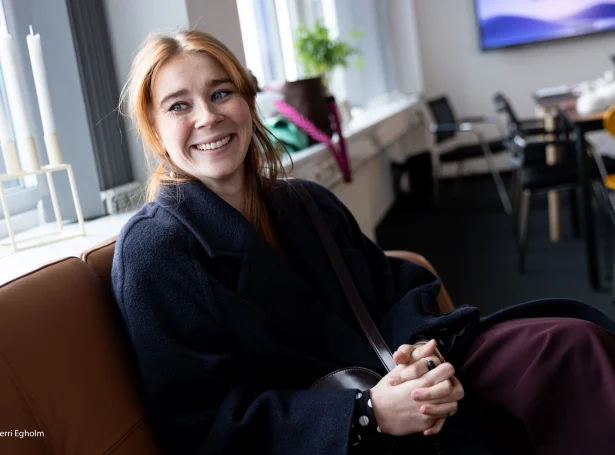 Sunnvá Dahl Høgfeldt, nummar seks á sambandslistanum, er á fyrsta sinni til samgongusamráðingar (Mynd: Sverri Egholm)