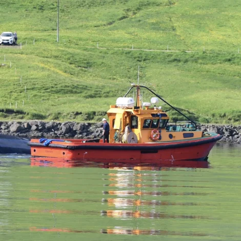 Pressarin rendi á Skerhólm í nátt