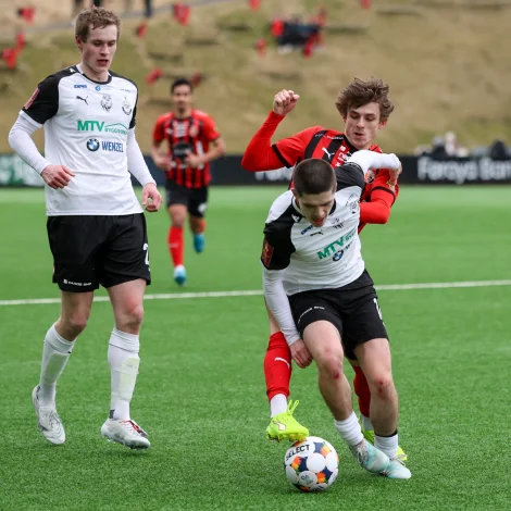 B36 og HB spældu landskappingardyst fyrst í mánaðinum. Hann endaði...2-2 (Mynd: Sverri Egholm)