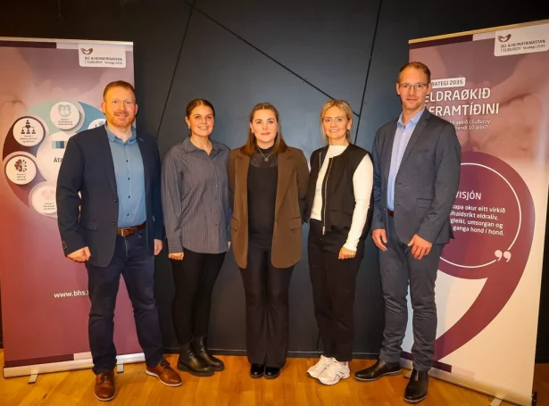 Í arbeiðsbólkinum vóru: Rúni Rasmussen, verkætlanarleiðari, Una Johanna Nolsøe, Elin Kristina S. Viðoy og Bára Krosslá Mortensen. (Mynd: bhs.fo)