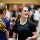 Elsa Kathrina Gisladóttir vann bæði gull í einmansleiki og tvímansleiki (Mynd: Jens Kr. Vang)