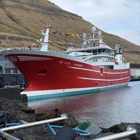 Fagraberg og Borgarin sigla inn