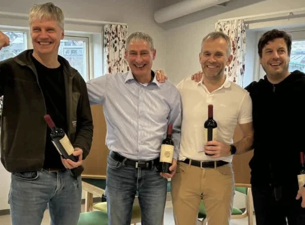 F.v. Bjarki Ellefsen, Per Kallsberg, Dánjal Pauli Mohr og Arne Mikkelsen (Jóannes Mouritsen væntar á myndini)