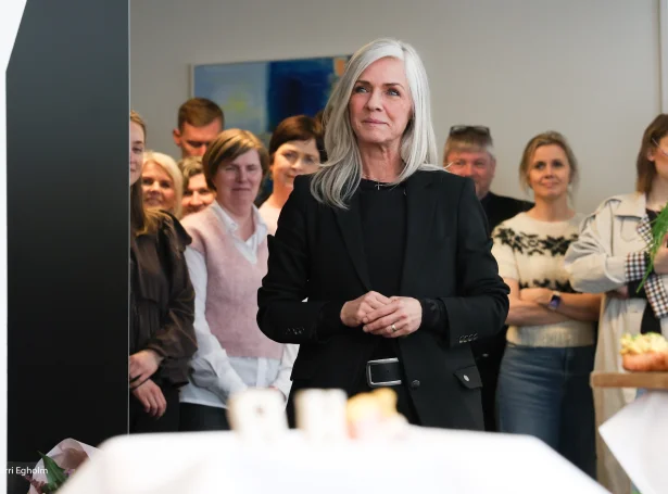 Eyðdis Hartmann Niclasen, landsstýriskvinna í heilsu- og orkumálum (Mynd: Sverri Egholm)